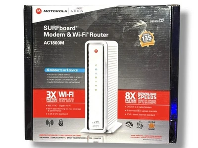 ARRIS SBG6782-AC 1800M placa de surf DOCSIS 3.0 módem y router Wi-Fi Motorola Cox Foto 1 de 4