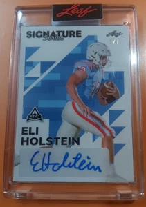 NFL - 2023 Leaf Signature Series - Eli Holstein - Pixel Art Pattern - 1/1 Auto  - Bild 1 von 3