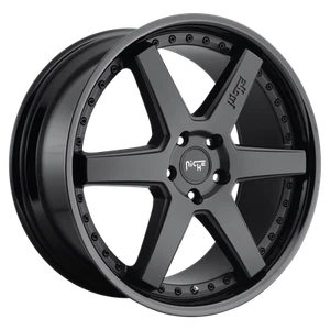 18x8.5 Niche M192 ALTAIR GLOSS BLACK MATTE BLACK Wheel 5x4.5 (35mm) - Picture 1 of 5