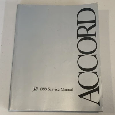 Honda Accord 1988 manual de servicio de fábrica Foto 1 de 4