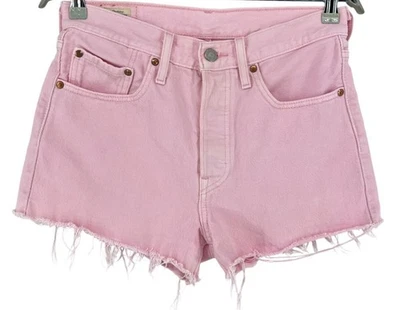 Levi's Strauss&co 501 Mujer Denim Permeable Shorts Rosa Talla W26 - Imagen 1 de 4