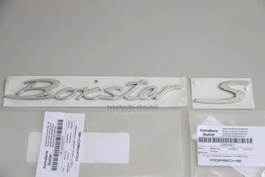 Porsche genuine product Rear trunk plated emblem Boxster S For 718/981 Boxster - Picture 1 of 2