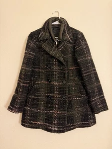 Abrigo Chaqueta Gimo’s Genevieve Verde Tejido Tweed Invierno Otoño 44 - Imagen 1 de 13