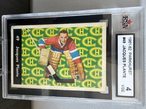 💥 JACQUES PLANTE 💥1961 PARKHURST #49 KSA 4 VGE HOF 🇨🇦MONTREAL CANADIENS🇨🇦 - Bild 1 von 5
