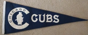 Chicago Cubs 1908 réplica Cooperstown Winning Streak banderín mezcla de lana - Imagen 1 de 12