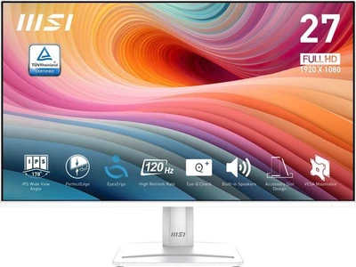 MSI 27" 120 Hz IPS FHD Monitor 1ms Adaptive-Sync 1920 x 1080 Flat Panel PRO - Image 1 of 4