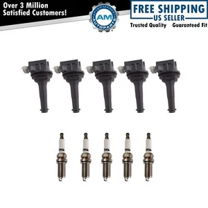 Ignition Coil & Iridium Spark Plug Kit Set for Volvo L5 2.4L 2.5L New - Picture 1 of 6
