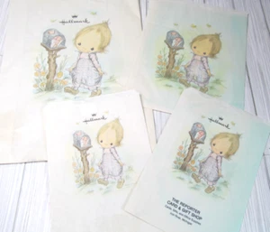 4 sacchetti di carta vintage Hallmark Card Store anni 70 Betsey Clark Art 3 taglia Iron River Mi G - Foto 1 di 10