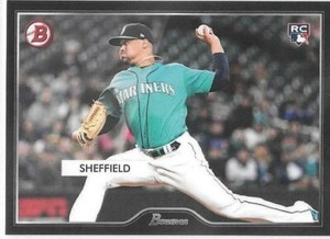 2019 TOPPS ON-DEMAND SET #7 INSPIRED BY '55 BOWMAN JUSTUS SHEFFIELD RC SEATTLE