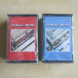 THE BEATLES 1962-1966 / 1967-1970 - 1993 issue double cassettes Factory Sealed - Picture 1 of 4