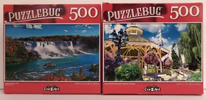2 NEW 500 pc Jigsaw Puzzle Puzzlebug Niagara Falls, Washington Bavarian Pavilion - Picture 1 of 6