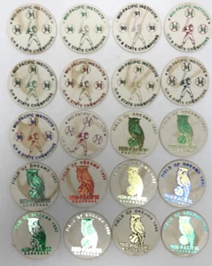 Lot 20 Mid-Pac Mid Pacific Institute POG Milkcap Hawaii Vintage Advertising 1993 - Picture 1 of 11