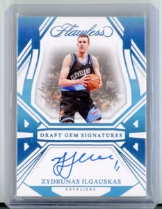 Zydrunas Ilgauskas 2023 Panini Flawless Draft Gem Signatures Platinum AUTO 1/1 - Picture 1 of 2