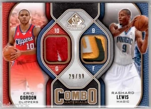 Eric Gordon Rashard Lewis 2009-10 SP Game Used Combo Materials Jersey Patch #/99 - Picture 1 of 1
