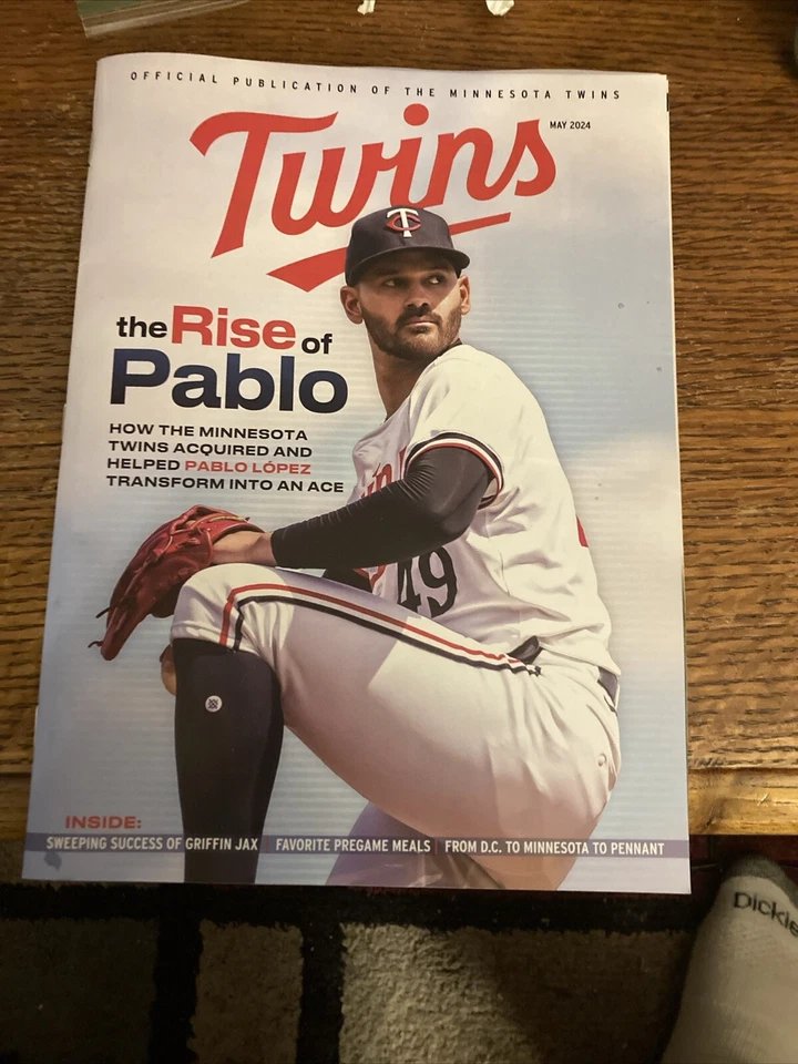 Minnesota Twins May 2024 Pablo Official Publication Program Magazine  - Image 1 of 1
