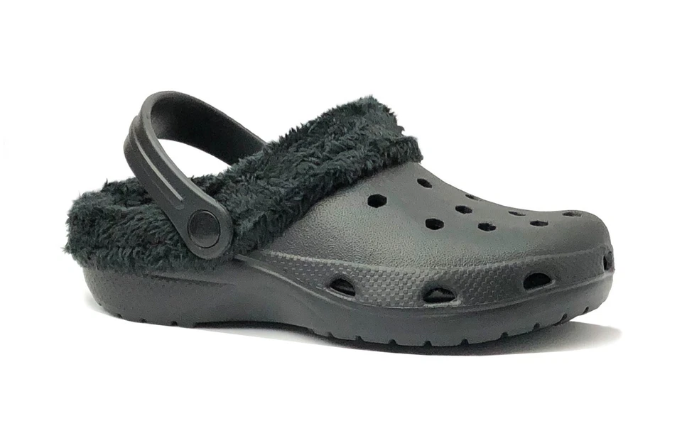 Nuevo zueco para hombre con forro de piel sintética zapatilla cómoda interior exterior jardín Foto 1 de 1