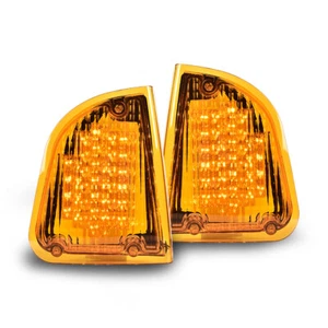 Fit For 1986-2008 Kenworth K300 T300 T330 T600 LED Turn Signal Lights Amber - Picture 1 of 10