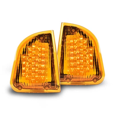 Luces LED de señal de giro ámbar aptas para Kenworth K300 T300 T330 T600 1986-2008 Foto 1 de 4