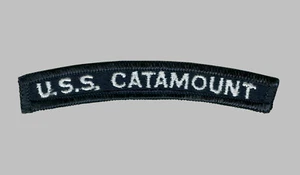 US Navy LSD-17 USS Catamount Dock Landing Ship UIM Shoulder Rocker Tab - Bild 1 von 1