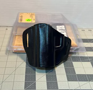 Bianchi 23969 Remedy OWB LH Leather Belt Holster for SPRINGFIELD XDS - LEFT HAND - Picture 1 of 13