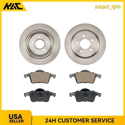Rotores e pastilhas de freio a disco traseiro 288 mm para Volvo S60 2001 2002-2009 S80 V70 XC70 - Imagem 1 de 4
