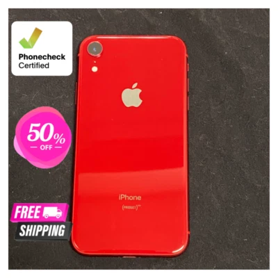 Apple iPhone XR 64GB Unlocked Verizon AT&T T-Mobile Black Red Blue Phone - Image 1 of 4