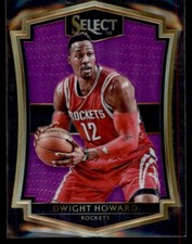 Dwight Howard 2015-16 Panini Select Purple Die-Cut Prizm /99 #123 Houston