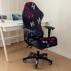 Gaming Chair Cover Soft Stretch Armchair Slipcovers Computer Seat Chair Covers  - Picture 1 of 12