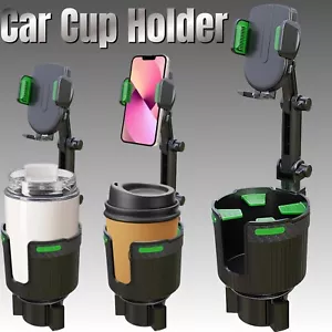 2in1 Universal Car Cup Holder Tray Phone Mount Food Table Tidy Organizer 2025 UK - Picture 1 of 5