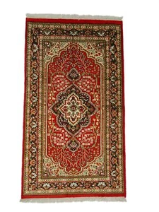 Vintage Oriental Jaipur Indian 2' 10" X 5' 0" Handmade Area Rug - Picture 1 of 7