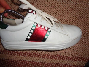 Kennel Schmenger Sneaker 6,5 39,5 EU 39 Schuhe weiß rot grün Leder - Bild 1 von 8