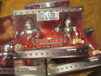 MARVEL GUERRA CIVIL CAPITÁN AMÉRICA, IRON MAN METALES FUNDIDO A PRESIÓN TEMA CANDENTE CONVENCIÓN Foto 1 de 4