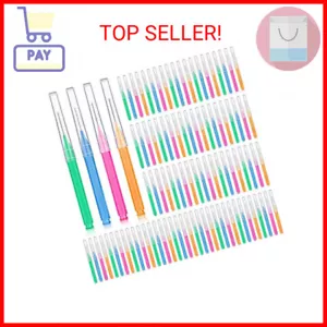 Patelai 100 Pieces Braces Brush for Cleaner Interdental Brush Toothpick Dental T - Picture 1 of 2