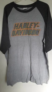 Harley Davidson Gray T-Shirt Large Brunswick Troy, New York Biker Tee Sz XL - Picture 1 of 4