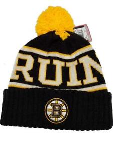 New Boston Bruins Mens Size OSFA Reebok Thick Cuffed Knit Beanie $24