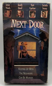 Next Door VHS Tape 1995 Horror DRAMA Thriller Slasher Randy Quaid - Foto 1 di 6