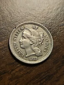 1872 Three Cent Nickel 3CN - Picture 1 of 6