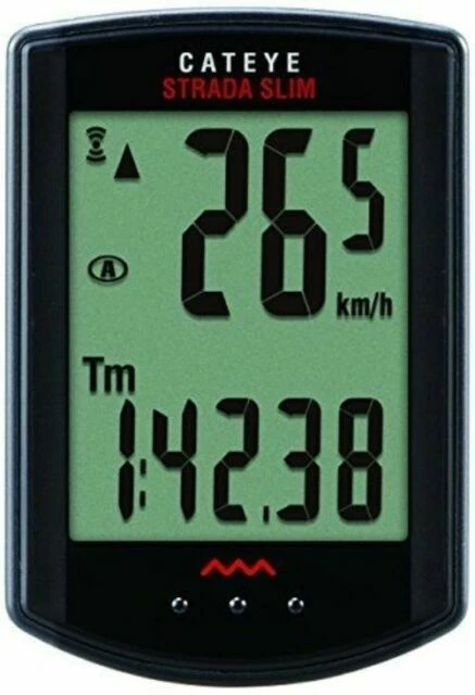 CatEye Strada Slim Wireless Cycling Computer - CC-RD310W Black