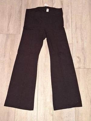Old Navy Womens Medium Petite High Rise Flare Black Leggings - Image 1 of 4