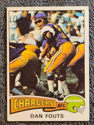 1975 Topps Football #367 Dan Fouts HOF Rookie RC Chargers - Image 1 of 2