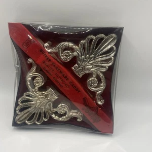 Vintage Silverplate Buffet Flatware Caddy Set of 2 Original Box Table Decor - Picture 1 of 4