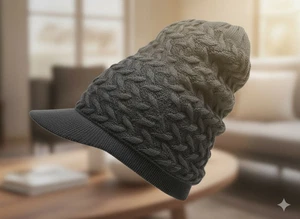 Rasta Dreadlock Mütze XL Baumwolle Cap Jamaika Reggae Marley Peak Natty African grau - Bild 1 von 9