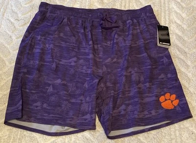 Pantalones Cortos de Natación Clemson Tigers para Hombres 2XL XXL Coliseo Púrpura NCAA NUEVOS CON ETIQUETAS Foto 1 de 4