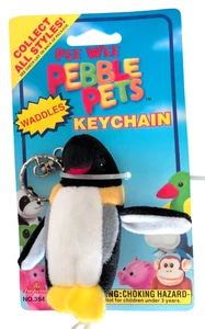 Llavero vintage Pee Wee Pebble Pets Penguin Waddles NO. 3847 - Imagen 1 de 2
