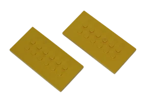 2 Lego® TRAIN Railway 9V RC Cargo Panel Plate 8x4 YELLOW - Picture 1 of 1