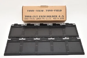 TOYO 4x5 Cut Sheet Film Holder Back Lot of 10 w/Box [Near Mint] Japan #2549959 - Picture 1 of 12