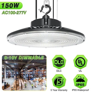 150W UFO Led High Bay Light Commercial Industrial Warehouse Garage Light 21000LM - Picture 1 of 14