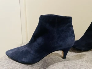 Sam Edelman blue suede ankle booties sz 8.5 New - Picture 1 of 8