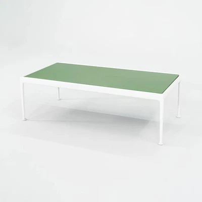 Mesa de centro Richard Schultz para Knoll serie 1966 años 70 en verde 24x48 pulgadas Foto 1 de 4