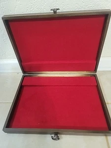 Flatware Silverware Wood Box Storage Chest Case Anti Tarnish Proof Lining Drawer - Picture 1 of 5
